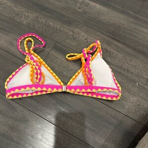 Colorful Triangle Bikini Top